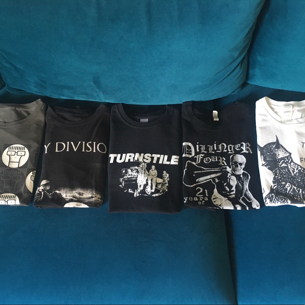 Punk/hardcore/post punk shirts